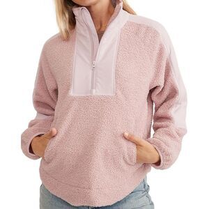 Marine Layer Women's Park Half-Zip Sherpa Pullover Sweater